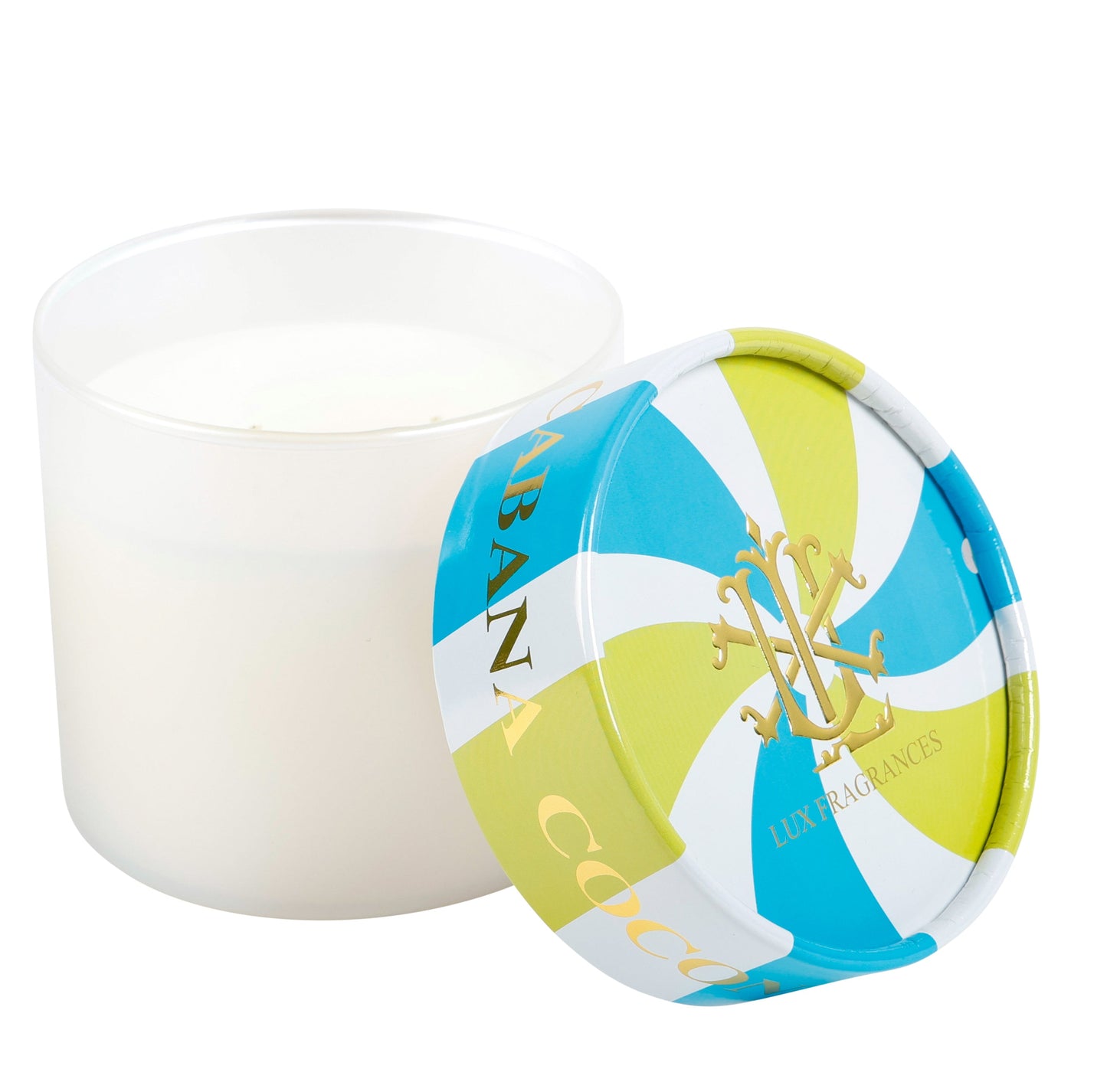 Coconut Cabana 15oz 2 Wick Lidded Candle